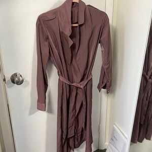 Dynamite Purple Sink Trench coat